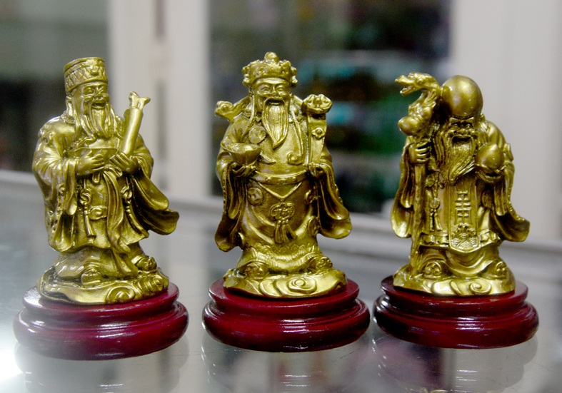 [HCM]Bộ tượng Tam Đa-Ba ông Phúc Lộc Thọ có đế cao 9cm-Nhiều mẫu