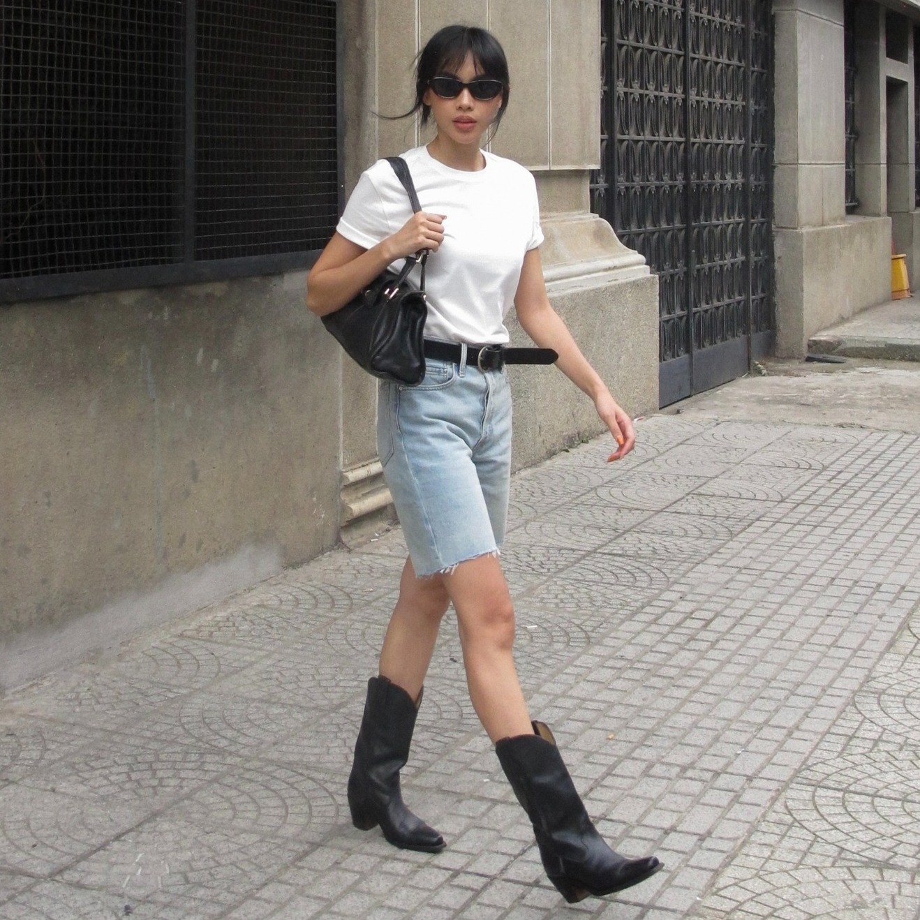 TheBLueTshirt - Quần Short Jeans  Nữ - Rolling In Short - Blue Wash