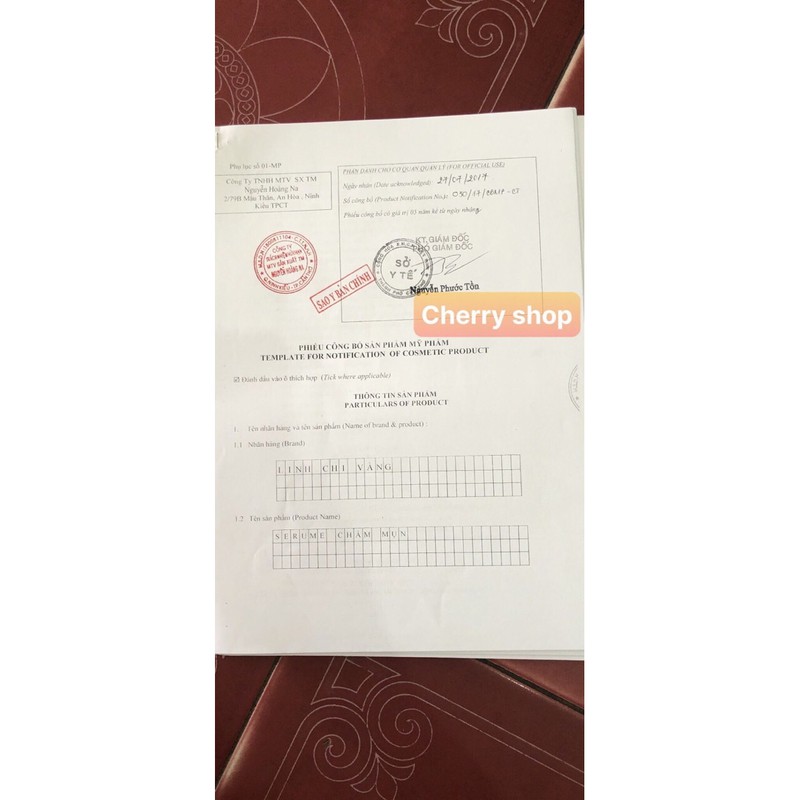 Serum chấm mụn Linh Chi Vàng