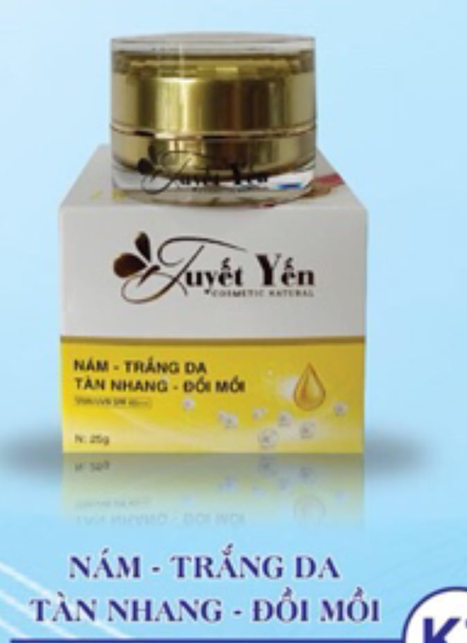 Kem Tuyết Yến nám, trắng da, tàn nhang, đồi mồi 25g
