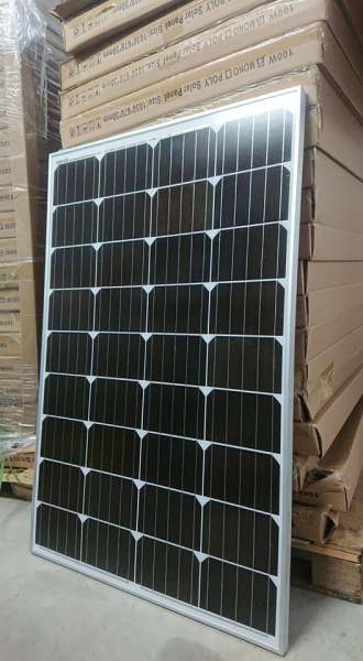 Bảng giá Tấm pin năng lượng mặt trời Mono 100W Solar Panel. Phù hợp cho hệ lưu trữ cỡ nhỏ. Tặng kèm Jack MC4. Bảo hành 10 năm.