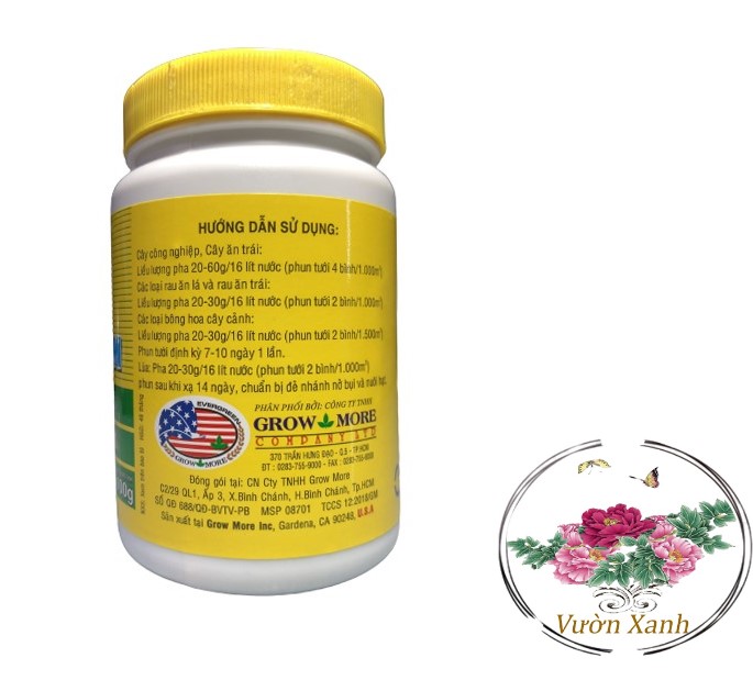 Phân Bón Lá Grow More NPK 6-30-30+TE - #401A# 100g