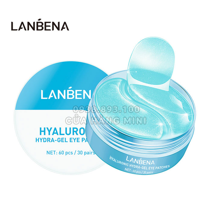 【FREESHIP】 Combo 60 Miếng Mặt Nạ Dưỡng Mắt Mờ Thâm Quầng LANBENA Hyaluronic