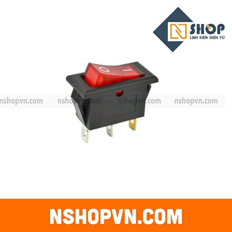 5 Công tắc bập bênh 3 chân có đèn