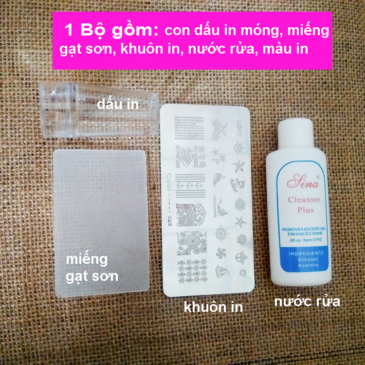 Bộ Khuôn in Móng Tay Nhiều hình (mã 01)