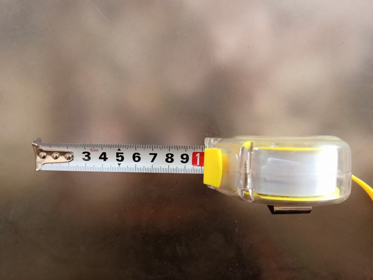 THƯỚC KÉO NHỰA TRONG LIWIN 5M (SỐ - LỖ BAN - 2 MẶT)