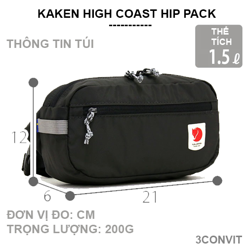 Túi đeo chéo kanken high coast hip pack