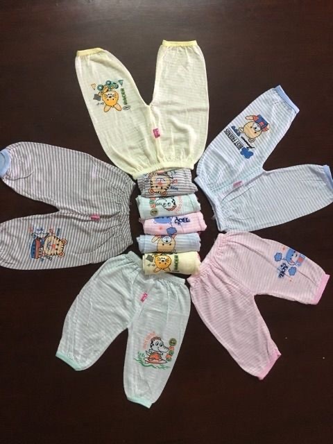 Quần Dài Kẻ Loại Mỏng Cho Bé 3-12Kg