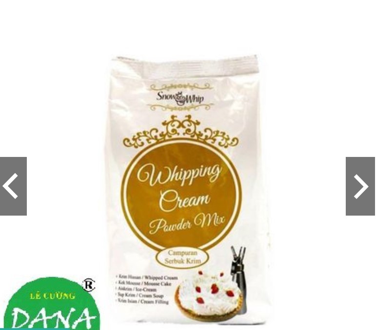 Whipping Cream Bột Malaysia gói 500g