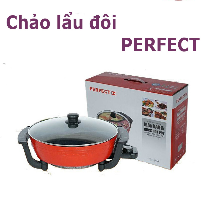 [HCM]Nồi Lẩu Điện 2 Ngăn Perfect PF-A2N