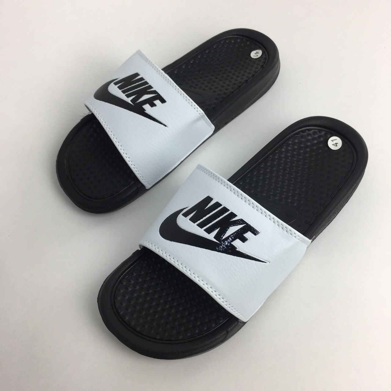 [ Fullbox ] Dép Quai Ngang Nam Nữ-Nike-Đen Trắng