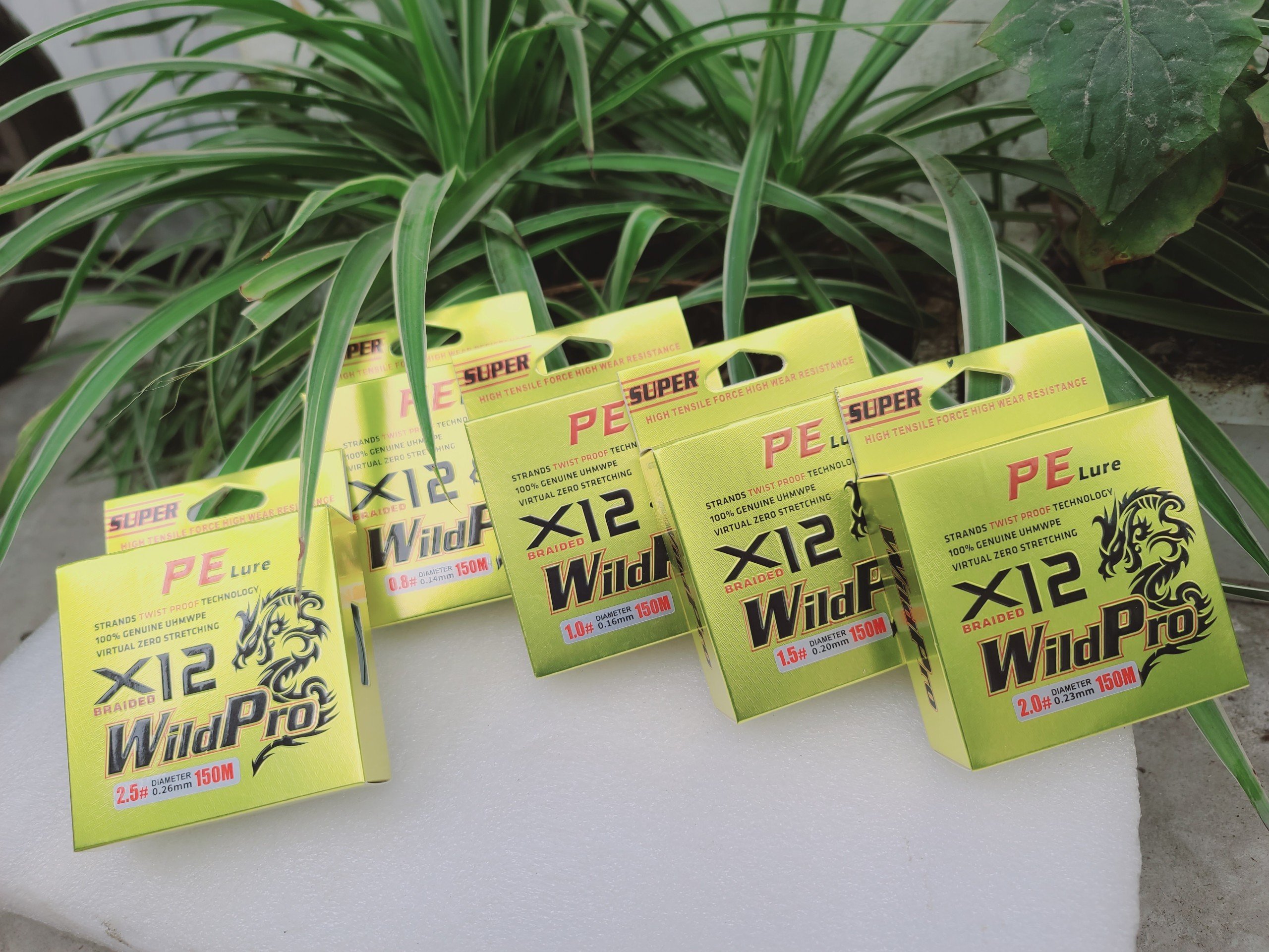 Dù pe lure x12 wild pro 150 mét