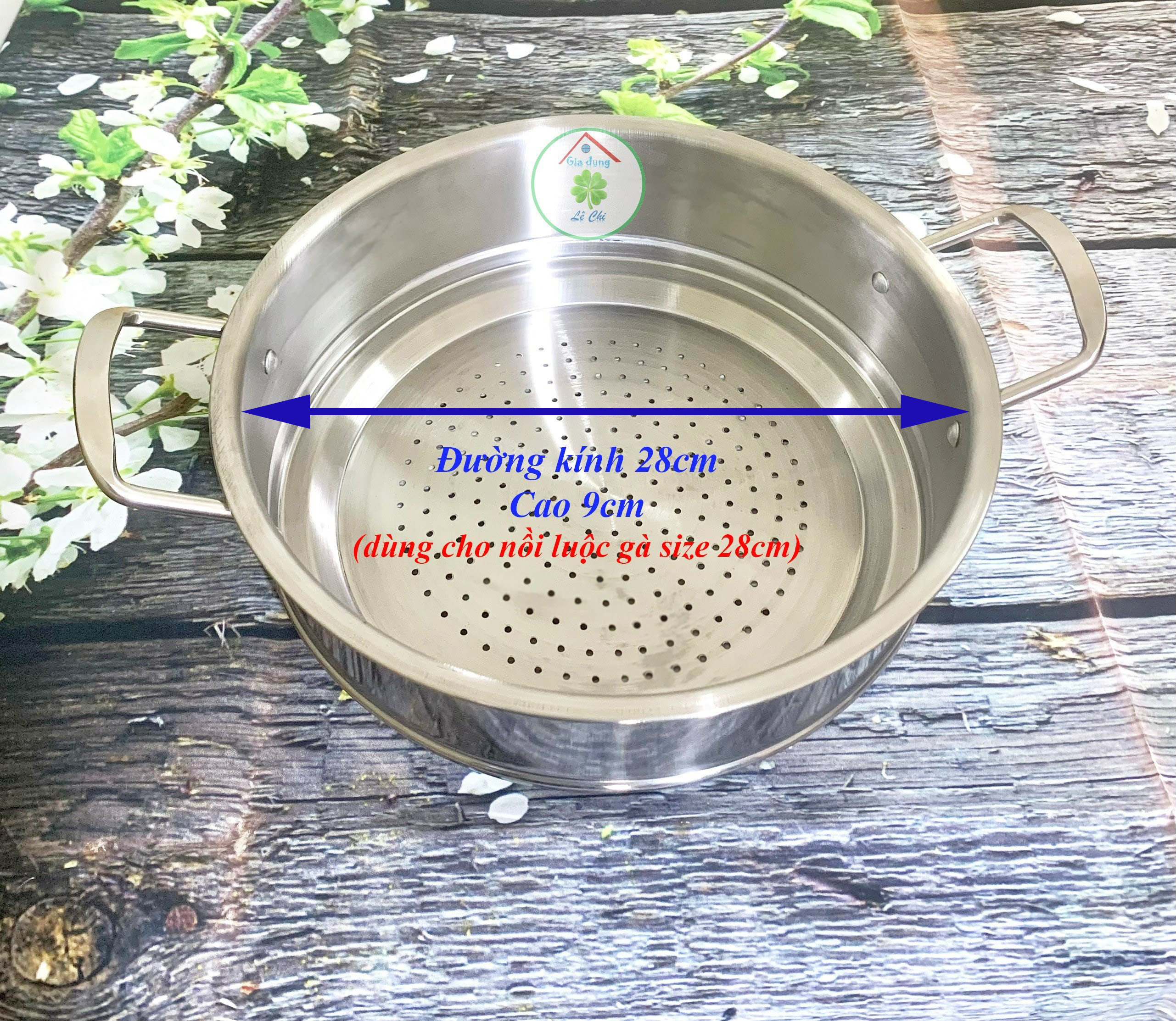 Nồi inox luộc gà (đường kính 24-26-28-30-32cm)