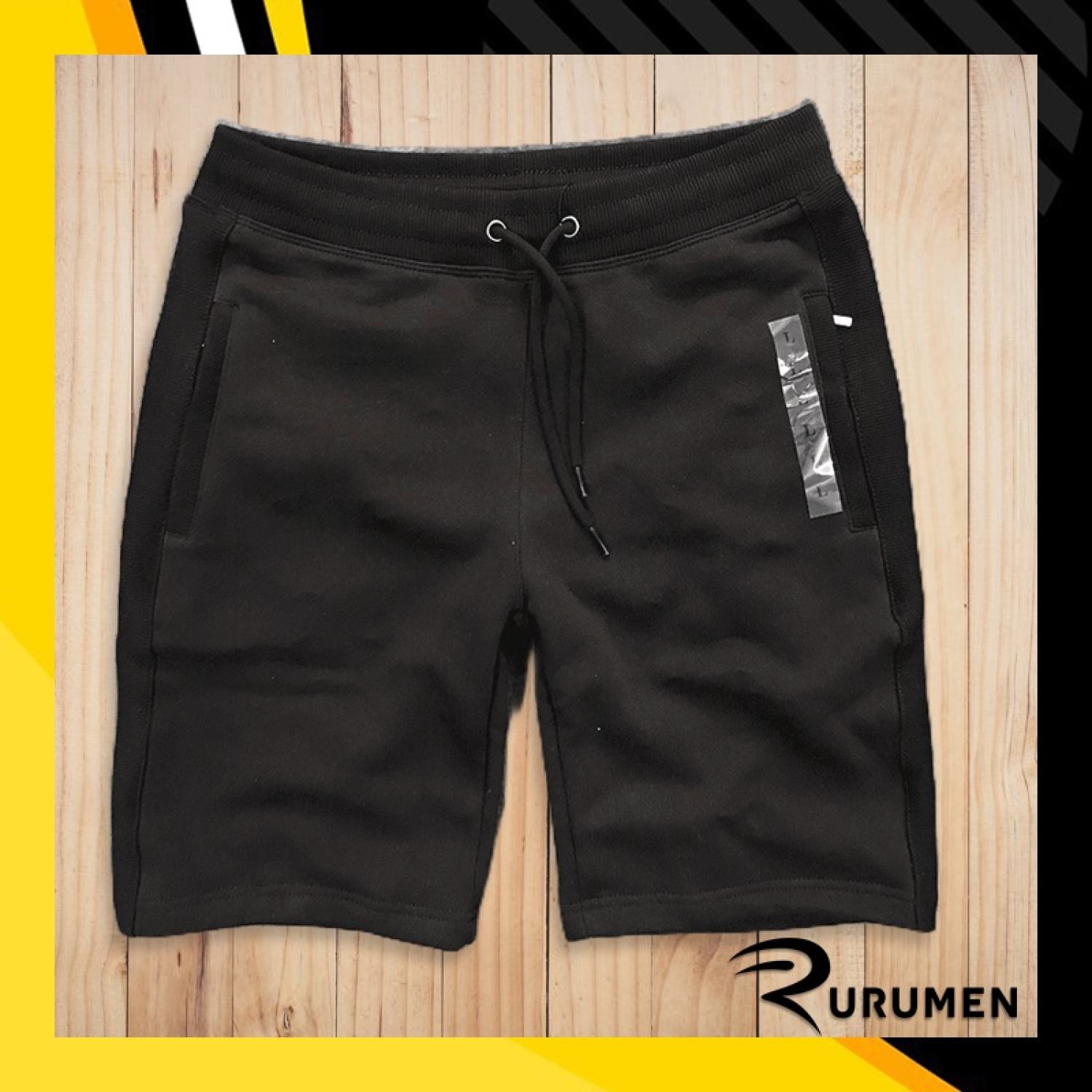 Quần short nam thun nỉ rayman rurumen quần thun nam dài vnxk cao cấp màu đen, xám chuột, xám - qb230