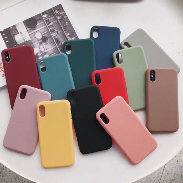 ỐP ĐIỆN THOẠI TRƠN DẺO IPHONE - NHIỀU MÀU