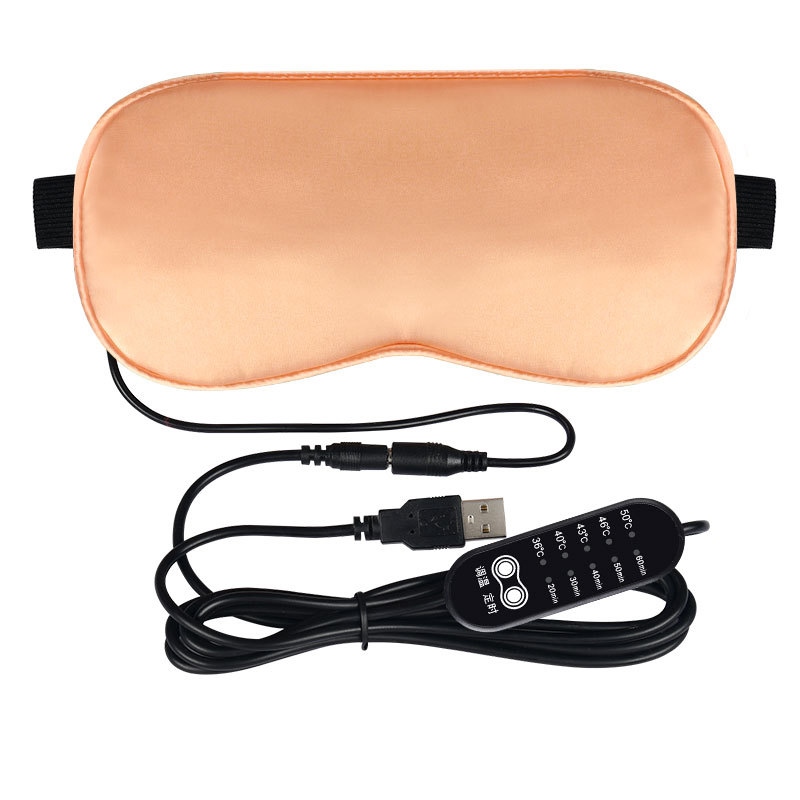 【CC】☃  USB Heated Eye Heating Hot Compress Cover Sleeping Electrical Temperature Control Blindfold