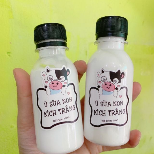 Ủ sữa non kích trắng con bò 100ml