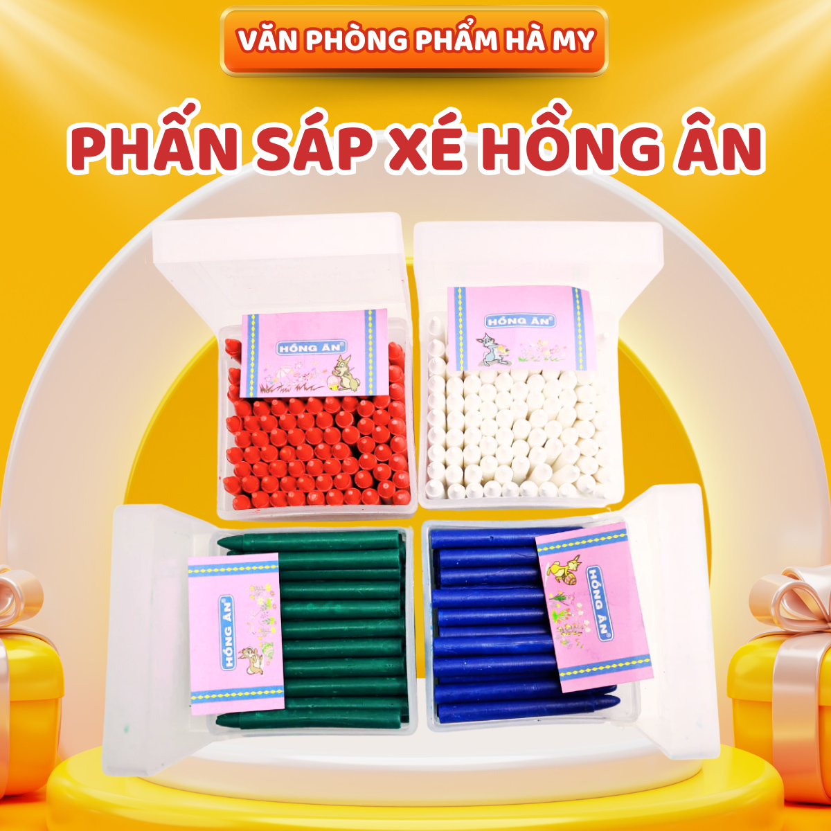 (Hộp 100 Cây) Phấn sáp xé - Phấn sáp không trôi, Phấn Cây Hồng Ân