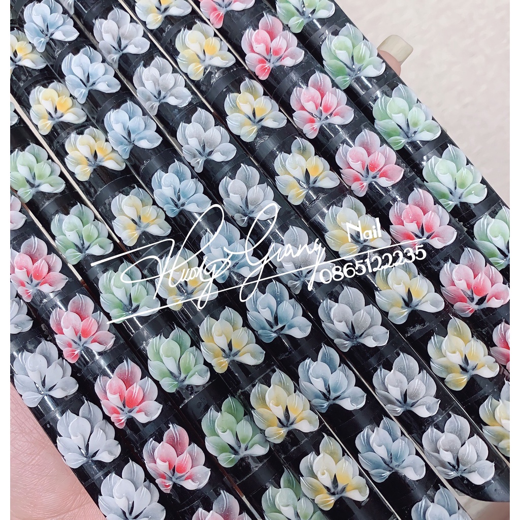 Hoa bột - hoa nail - hoa chân