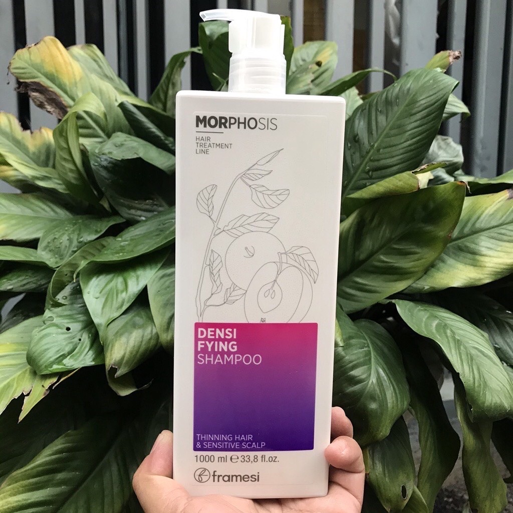 Combo Dầu gội và xịt Framesi Morphosis chăm sóc tóc rụng và kích thích mọc tóc Densifying 250ml/150ml