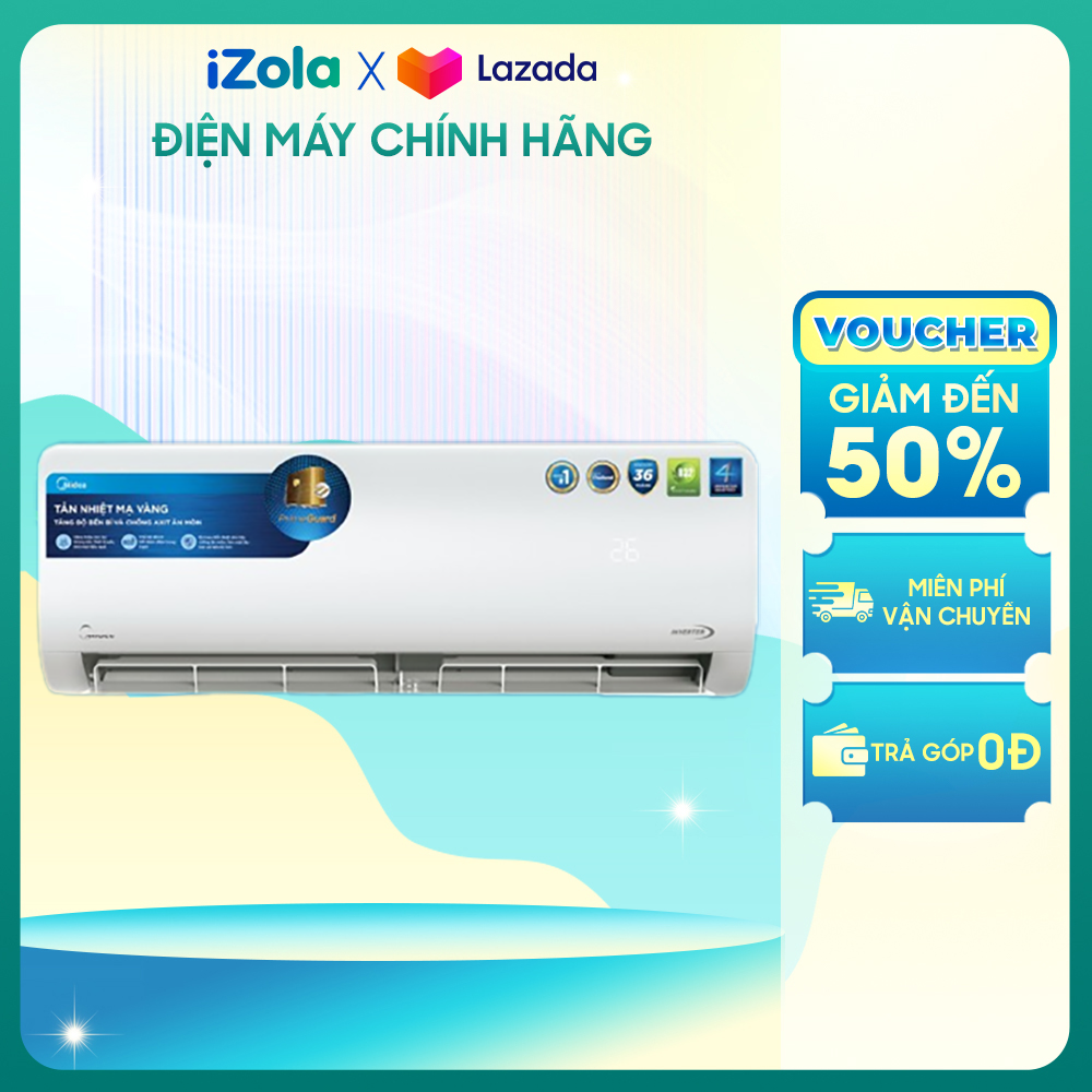 Máy lạnh midea inverter 1.5 hp msagii-13crdn8 - hệ thống lọc kép hd - chế độ ieco tiết kiêm điện - khả năng làm lạnh nhanh