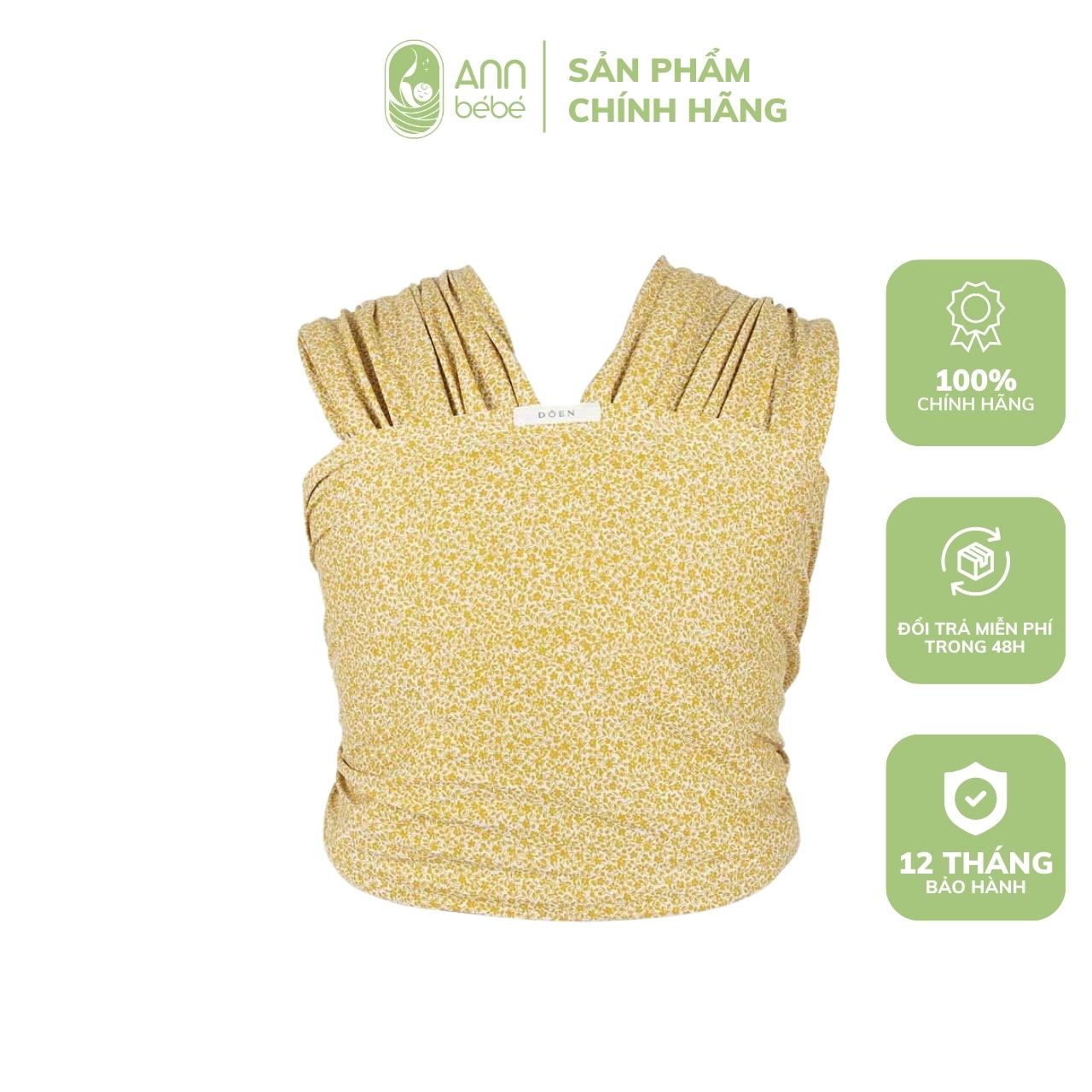 Địu em bé ergo baby aura wrap honeybee annbebe