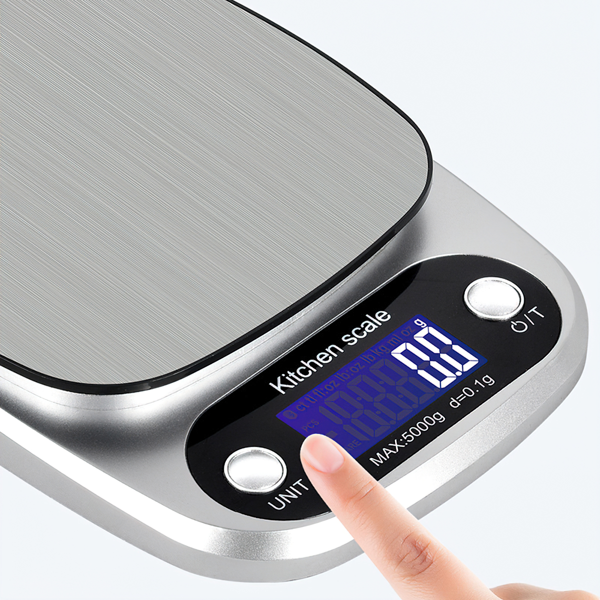 High precision mini electronic kitchen scale weighing 1g - 5kg for baking with 2 AAA batteries
