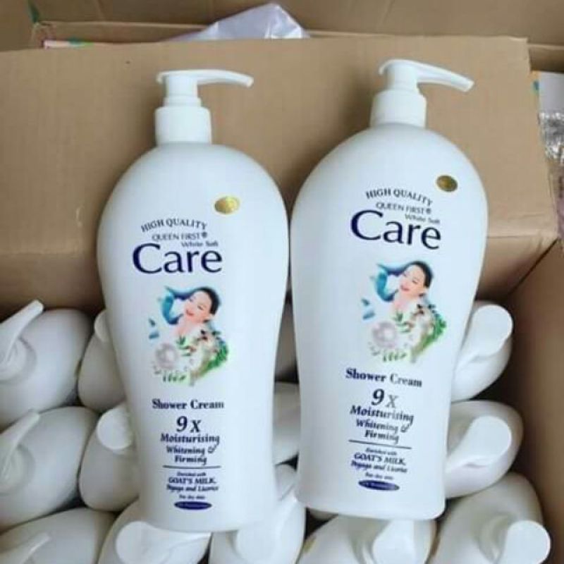 Sữa Tắm Dê White Care 9X giúp mịn màng làn da chống nắng săn chắc dưỡng ẩm da 1200ml STD2