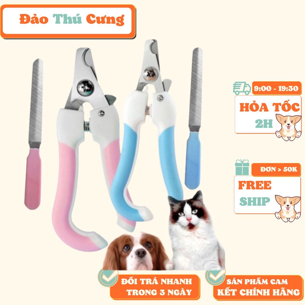 Kéo cắt móng chân chó mèo + Dũa móng