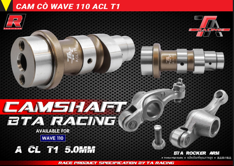 CỐT CAM + CÒ LĂN WAVE 110 / DREAM  100  TA RACING