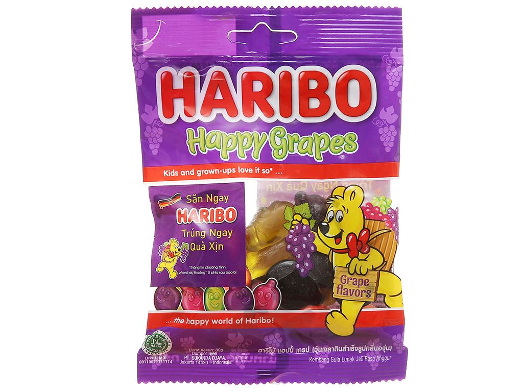 KẸO DẺO HARIBO 80GR  ĐỦ LOẠI 90446