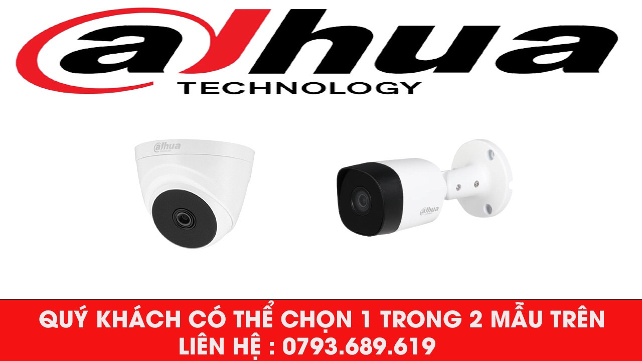 Trọn Bộ 2 Mắt Camera Dahua Full HD 1080P (2mp)