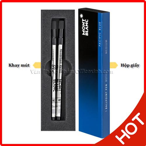 [Hộp 2 cây] Ruột bút Mont blanc Rollerball Medium Xanh