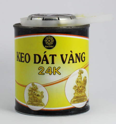 [Có sẵn] [Chính hãng] Keo dát vàng 24K dán vàng trên kim loại, gỗ, nhựa tạo hiệu ứng bóng láng như xi mạ