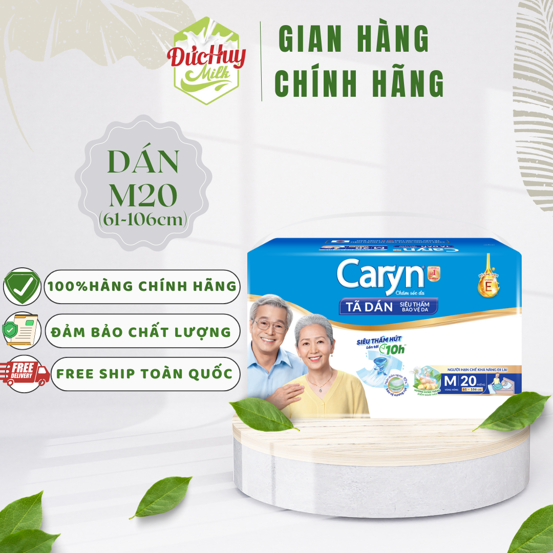 Tã dán siêu thấm Caryn M20 cho người lớn vòng hông 61-106cm