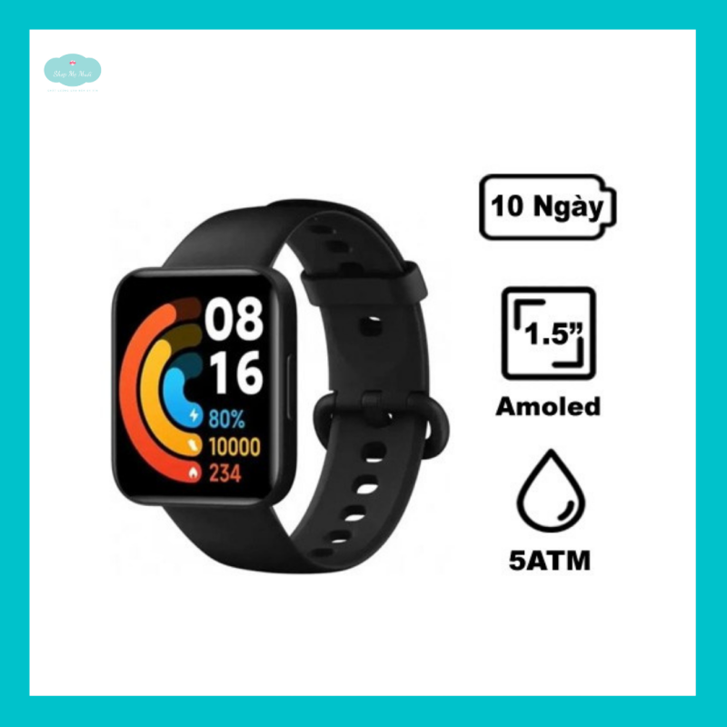 [Sẵn] Xiaomi Redmi Watch 2 Lite - Phiên bản cải tiến của Mi watch lite - có Sp02, GPS, Amoled 1,55, chống nước 5ATM