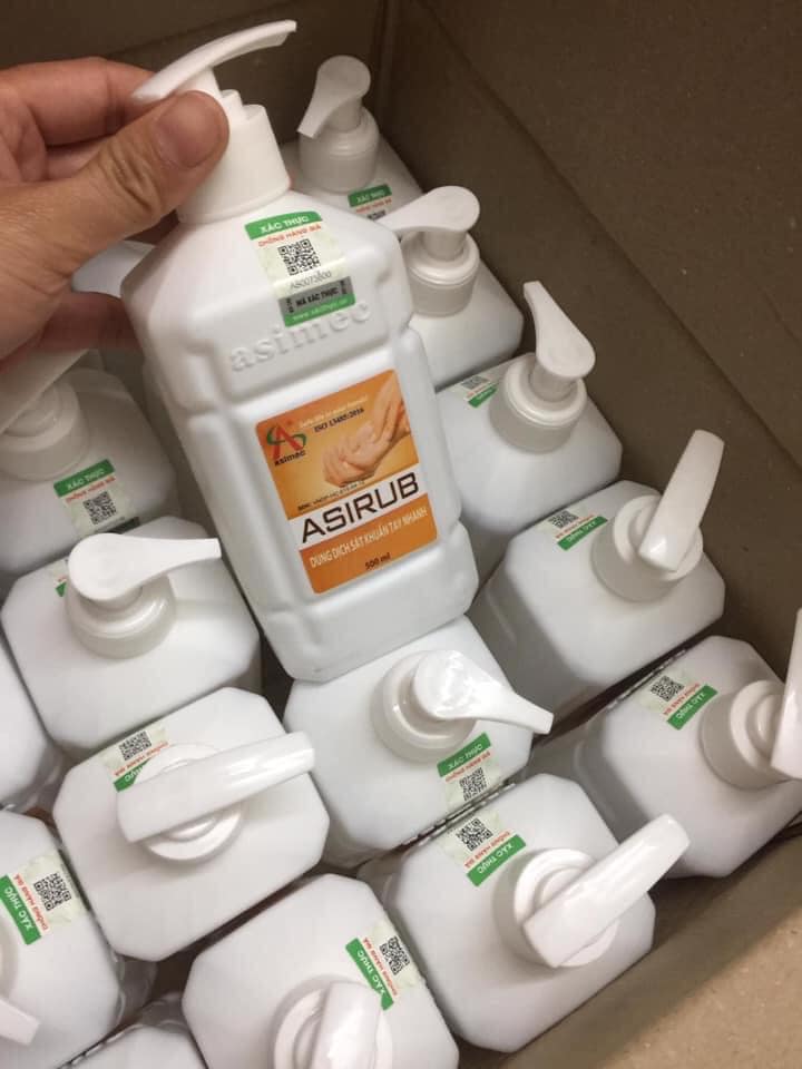 Nước rửa tay khô Asirub Chai 500ml