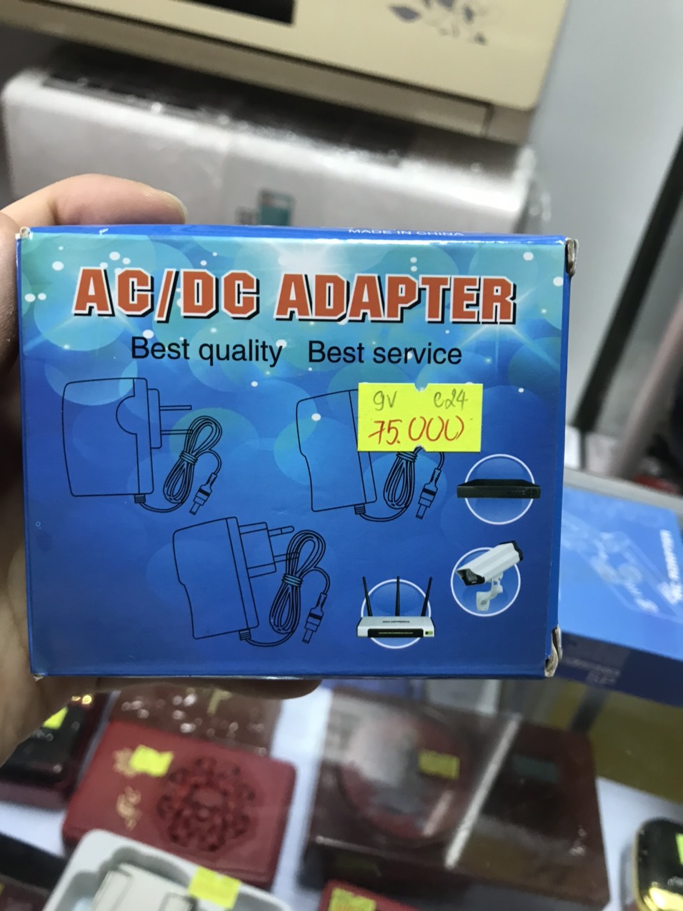 Cục sạc nguồn Adapter AC-DC: 9V