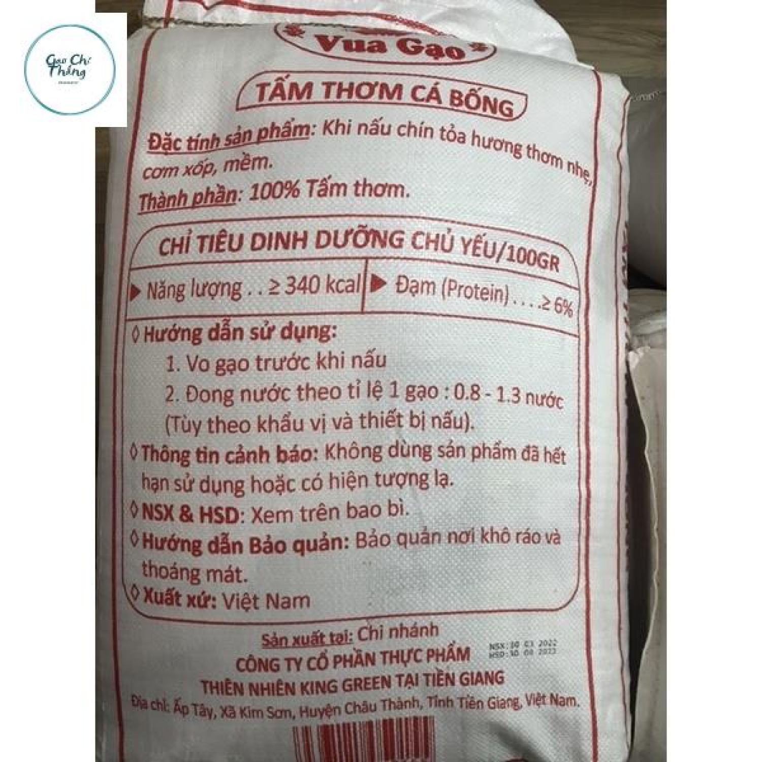 5kg gạo tấm cơm nở khô xốp không dẻo