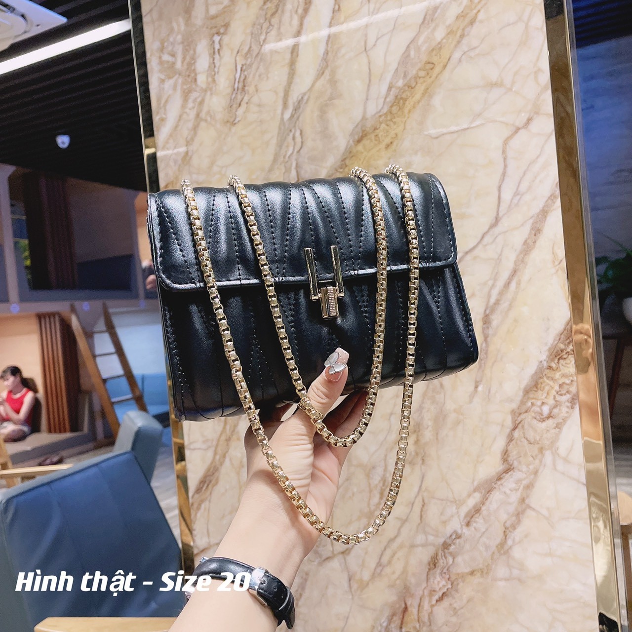 [HCM]Túi đeo chéo nữ trần trám khóa bút chì CD22