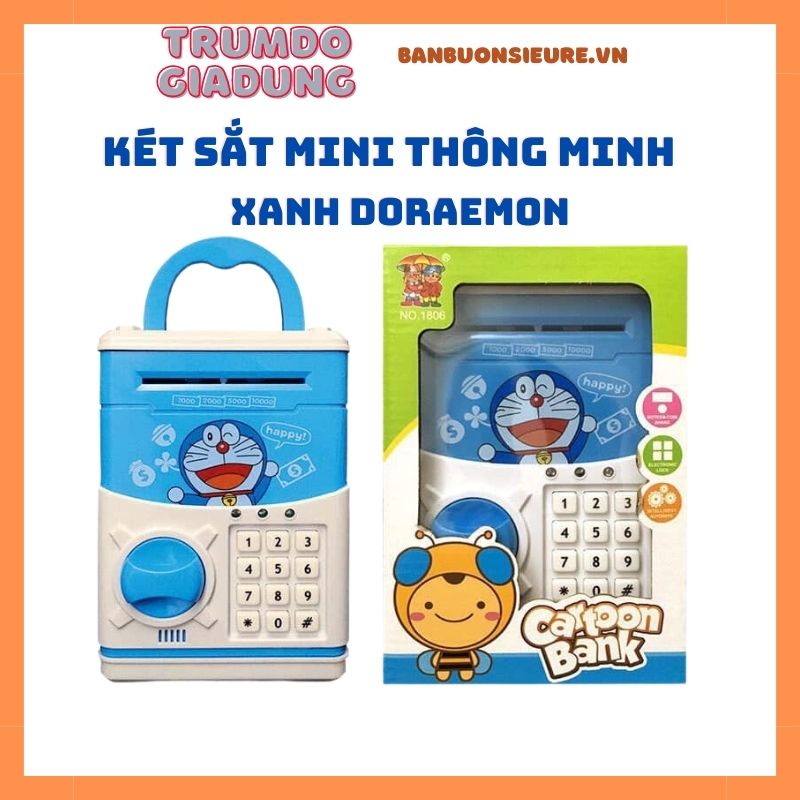 Cartoon baby password open mini smart safe pig toy saving money bank puzzle sat mini (large type-selected color)