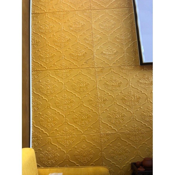 Xốp Dán Tường Giả Da Tân Cổ Điển KT 70x77 Dày 4mm