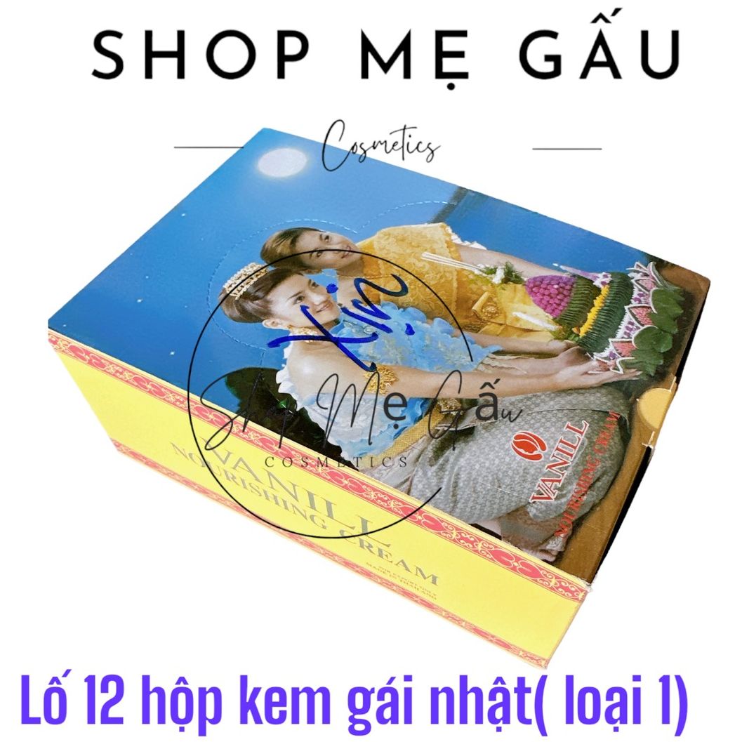 Lố 12 hộp kem vanill cô gái nhật 22g