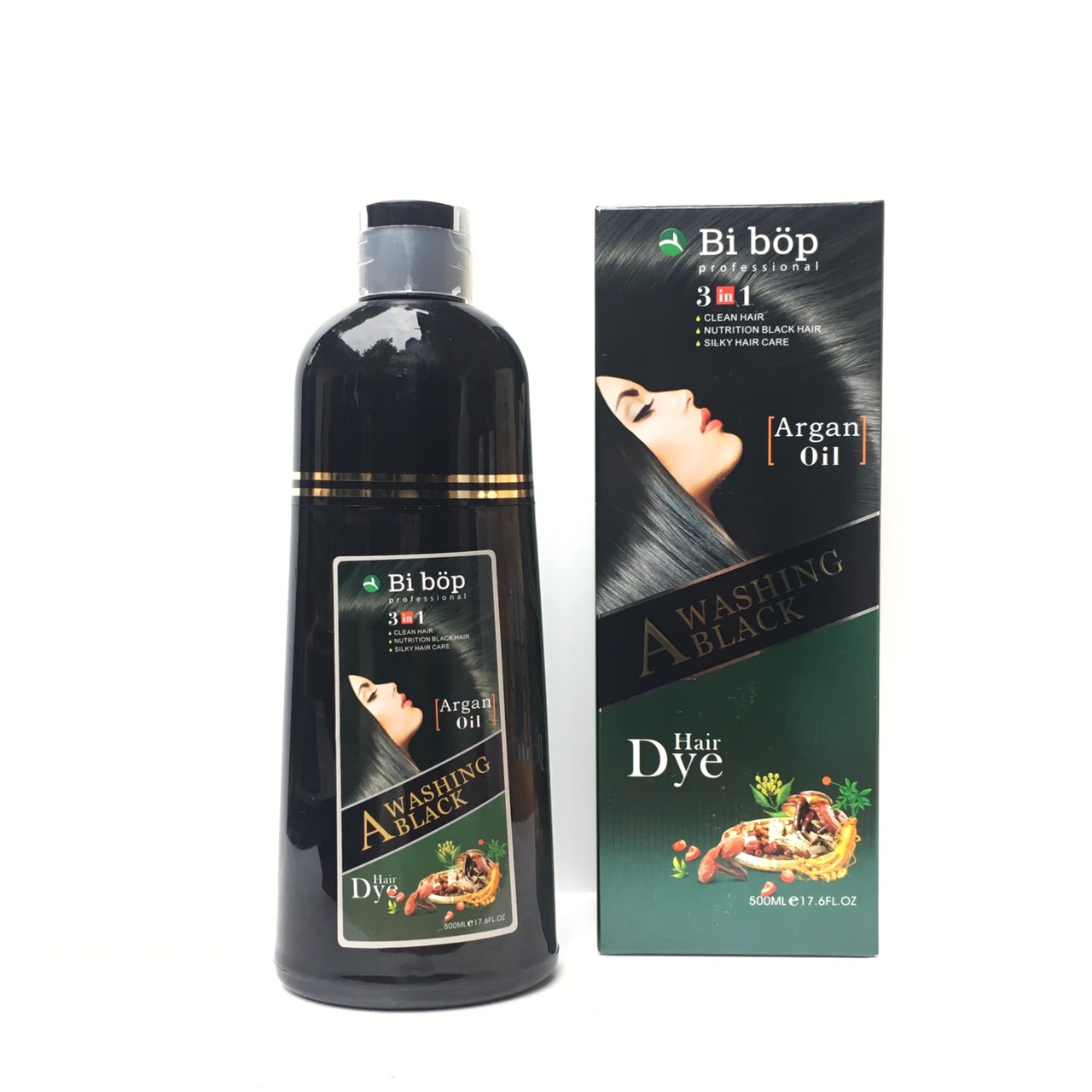 Dầu Gội Phủ Bạc Đen (Nâu) BiBop Nhật Bản