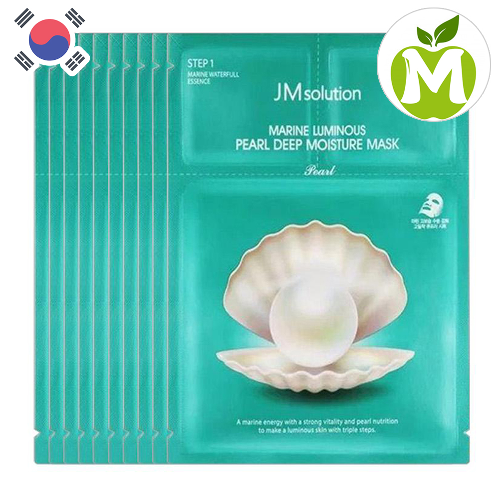 (10 miếng) Mặt nạ dưỡng trắng JMsolution Marine Luminous Pearl Deep Moisture Mask