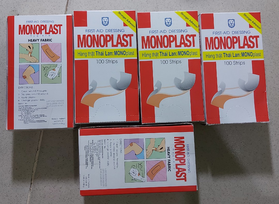 Băng Keo Cá Nhân MONOPLAST (100 miếng/Hộp)