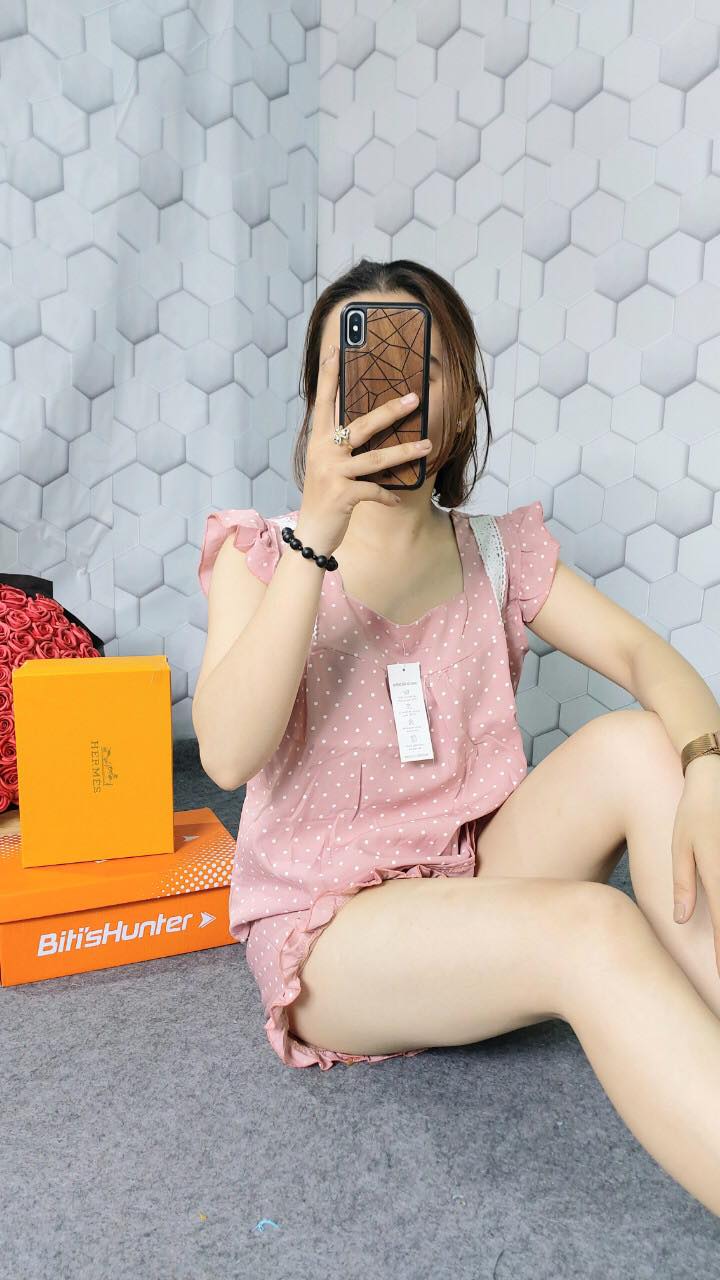 Sét bộ đùi chấm bi phối bèo / Bộ ngủ mặc nhà siêu rẻ