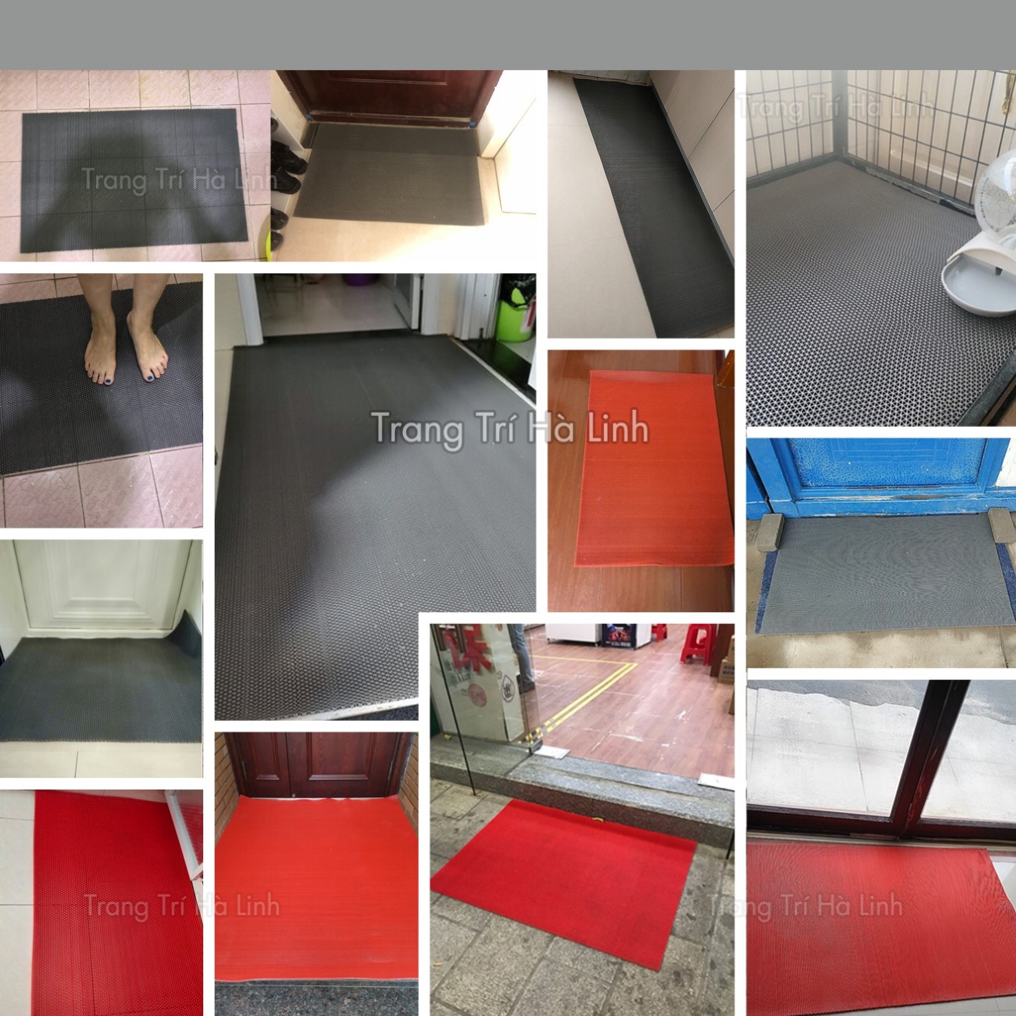 Thảm nhựa lưới chống trơn trượt nhà tắm khổ 90cm