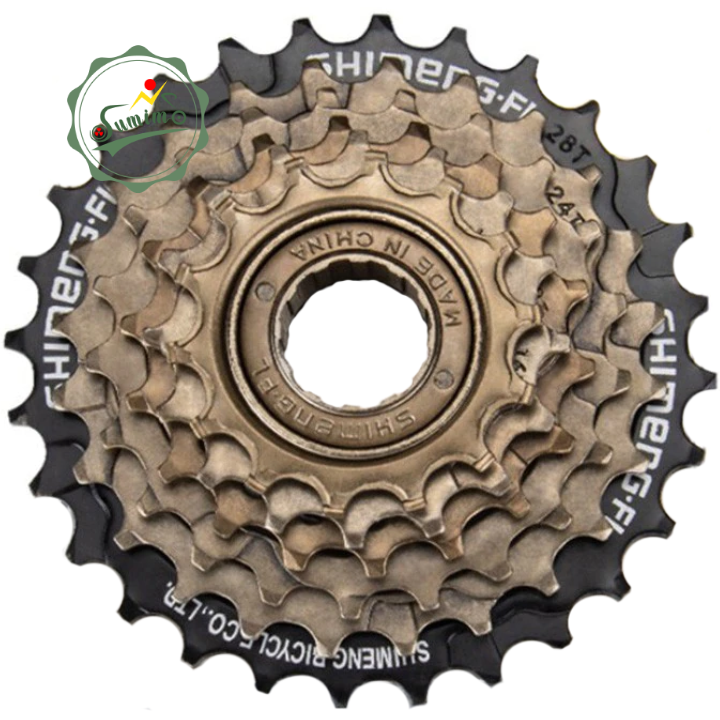 Líp vặn shimeng-fl 14/28t 6 speed - chính hãng