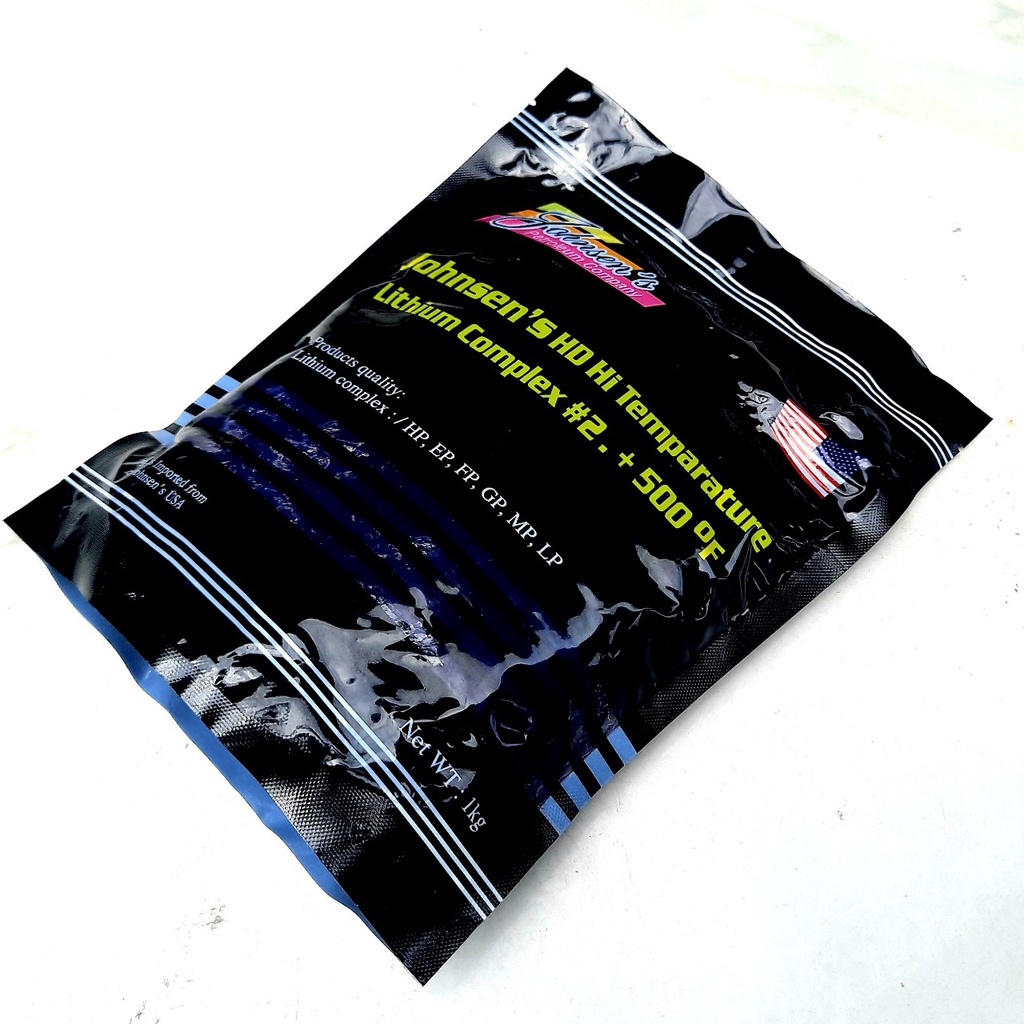 Mỡ bò tím đen johnsen's usa - johnsen's hd hi temparature lithium complex #2. +500 °f 1kg/ chiết hộp 454gr